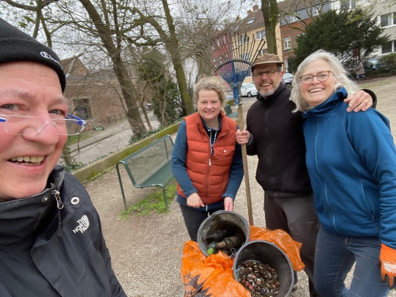 Clean Up Day im Nippeser Tälchen und auf dem Bouleplatz