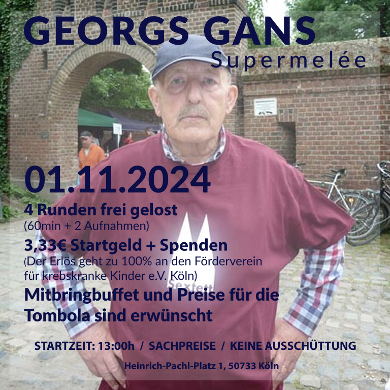 Georgs Gans Benefizturnier 01.11.2024