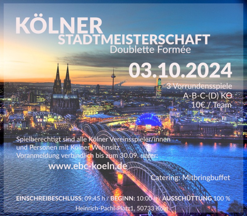 Kölner Stadtmeisterschaft 2024