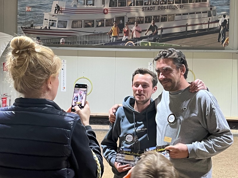 Landesmeister Doub Halle: Max siegt mit Slowmo