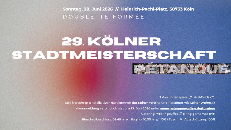 Stadtmeisterschaft 2026 auf dem Pachl