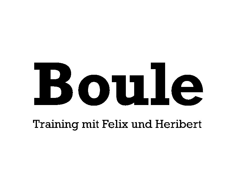 Bouletraining mit Felix und Heribert