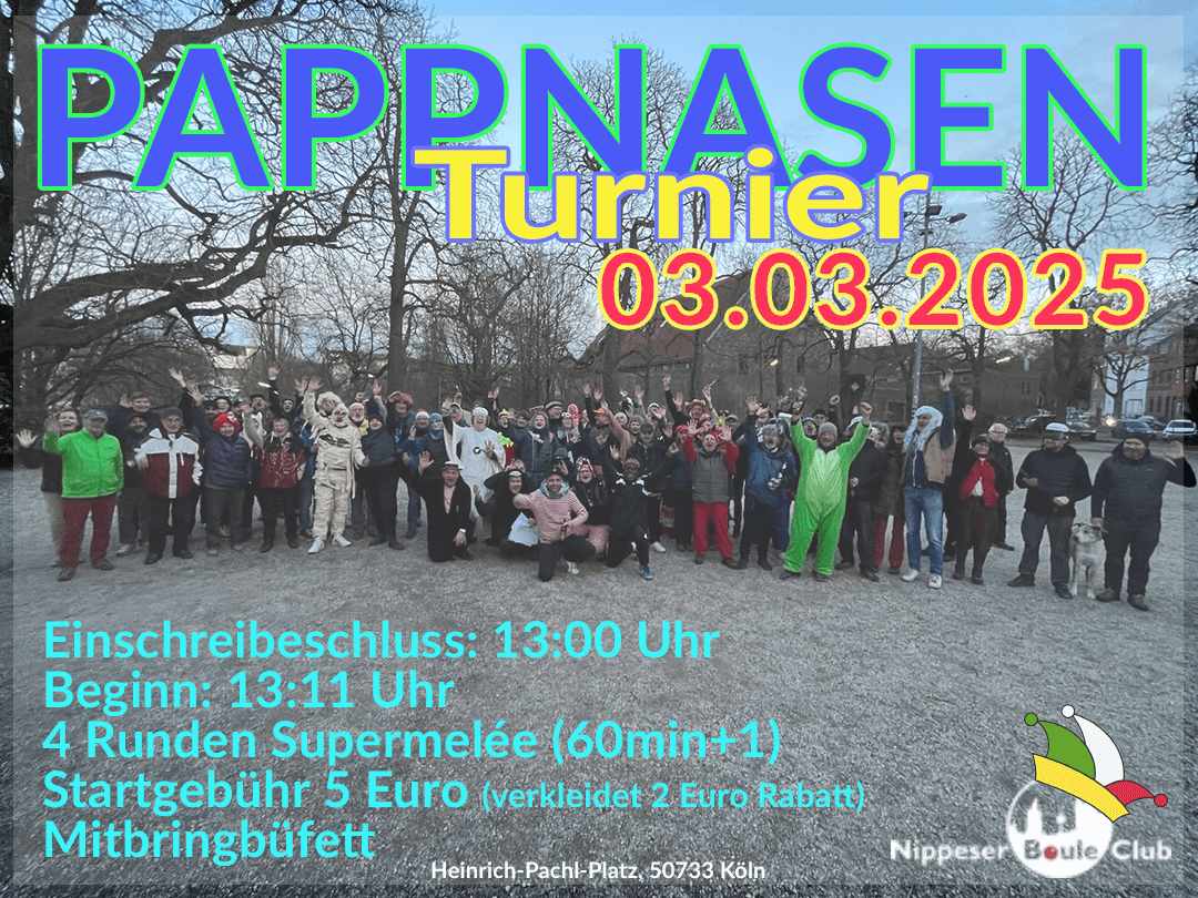 Pappnasen Turnier am Rosenmontag 03.03.2025