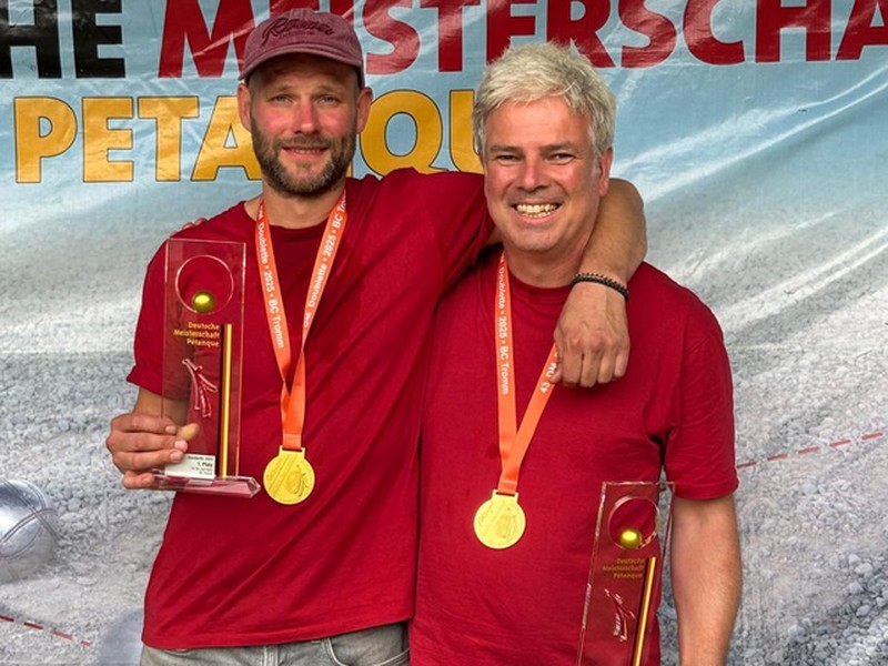 Wahnsinn: Jonas Combüchen wird Deutscher Meister Doublette!!!
