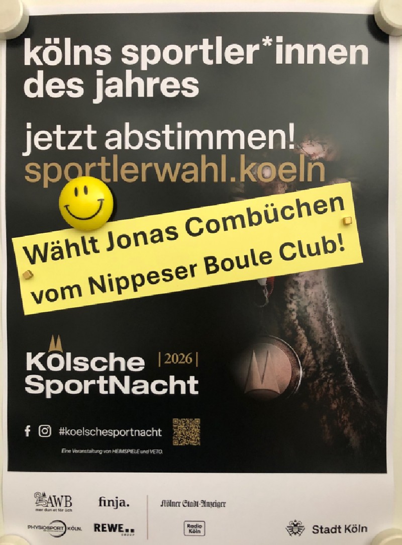 Wählt Jonas Combüchen zum Kölner Sportler des Jahres!
