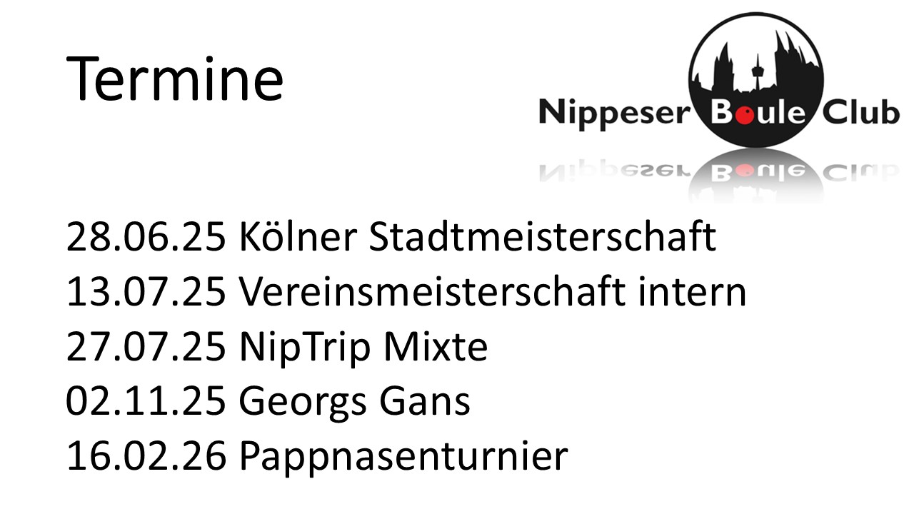 🗓️ Termine zum Vormerken!